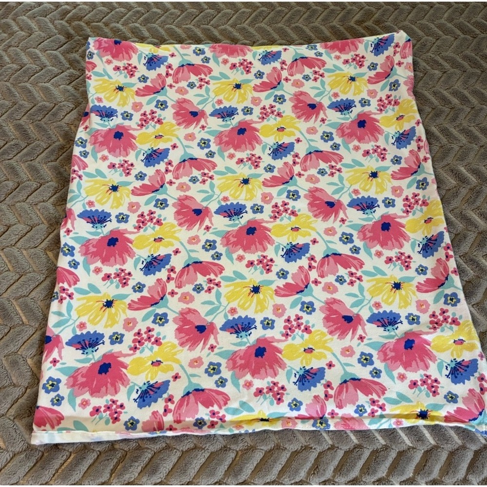 Baby Essentials Floral 2020 Baby Blanket Bright Colorful Cotton Blend 32x36 Inch